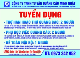   tuyen dung QUANG CAO  