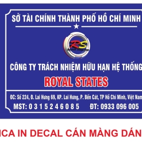 Bảng Hiệu Công Ty Chuẩn Thủ Tục: Thiết Kế & Gia Công Biển Mica In Decal Chống Trầy Xước, Lấy Ngay.