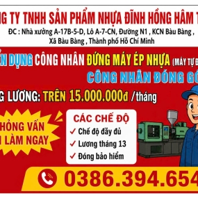 "Làm biển hiệu tuyển dụng treo cổng nhà xưởng – Giải pháp thu hút lao động nhanh chóng, chi phí tối ưu!"khu vực bàu bàng, bến cát