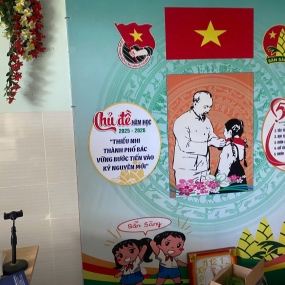 Bàu Bàng Biến Tường Trường Học Thành Bài Học Sống Động: In Ấn Tranh Cổ Động, Bảng Chủ Đề Sắc Nét, Hình Ảnh 3D Theo Yêu Cầu.