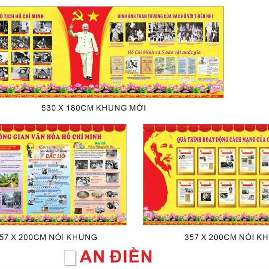 "Thiết kế & Thi công trọn gói 'Không gian văn hóa Hồ Chí Minh' khu cực bến cát, bàu bàng.